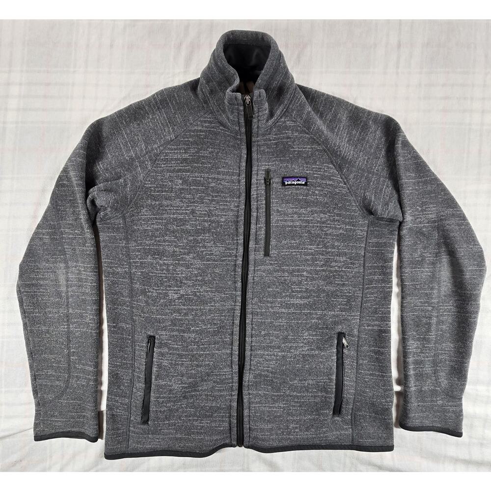 Patagonia Mens Performance Better Sweater Fleece Jacket Grey Full Zip L